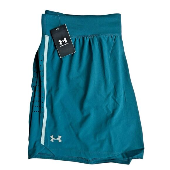 Under Armour‎ Men's Fitted UA Speed Pocket 7" Shorts - Green, Size XXL - Picture 1 of 16